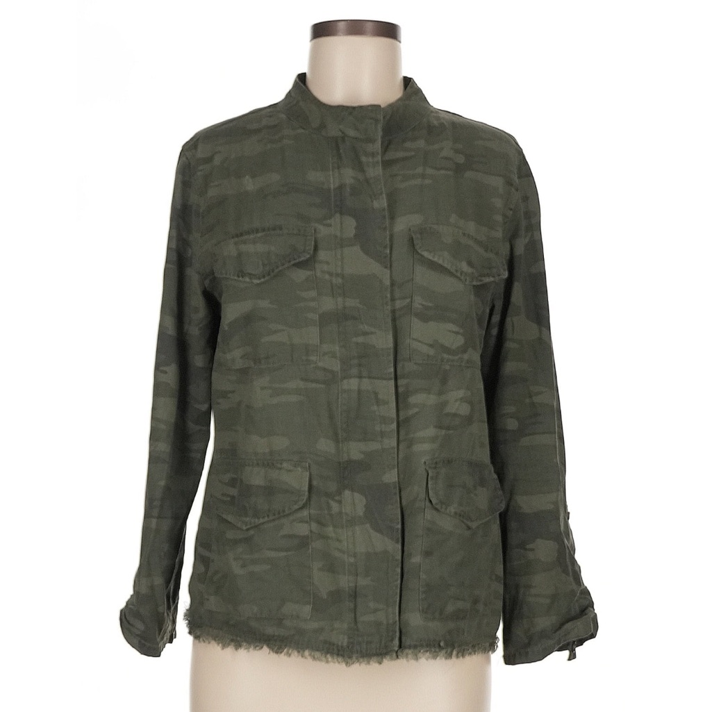 Women’s Sanctuary Camo Zip-Up Jacket Size S
